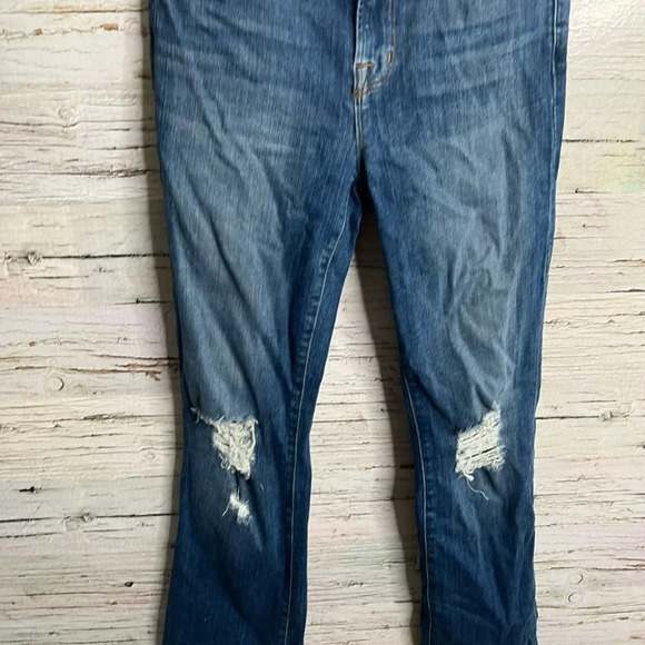 J Brand Brya Breathless distressed boot cut jeans distressed raw hem size 26 - Picture 3 of 11
